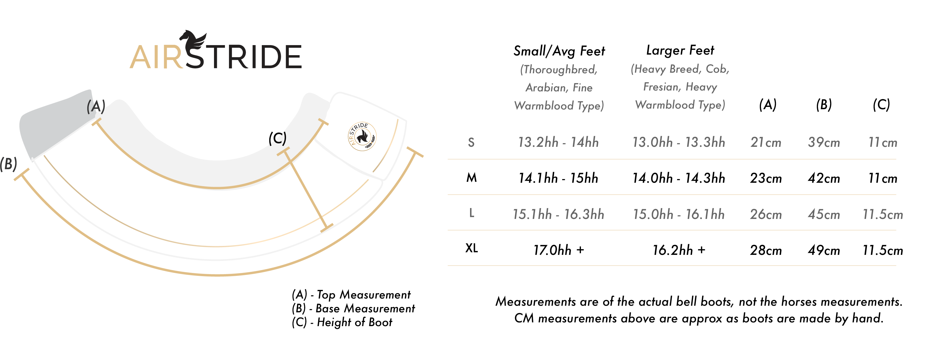 Size Chart - Desktop